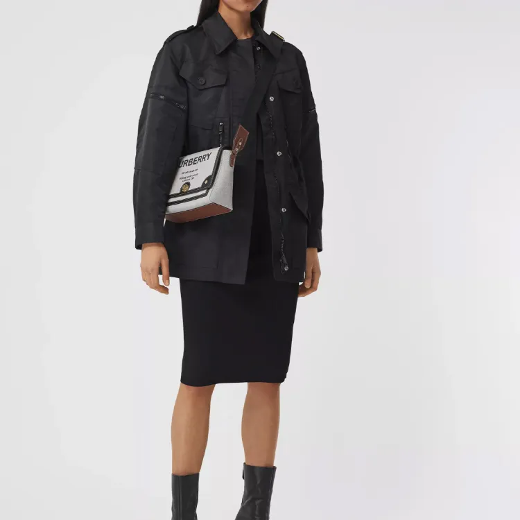 Burberry Horseferry Canvas Bag, Messenger Bag, Crossbody Bag, Shoulder Bag Women's-6