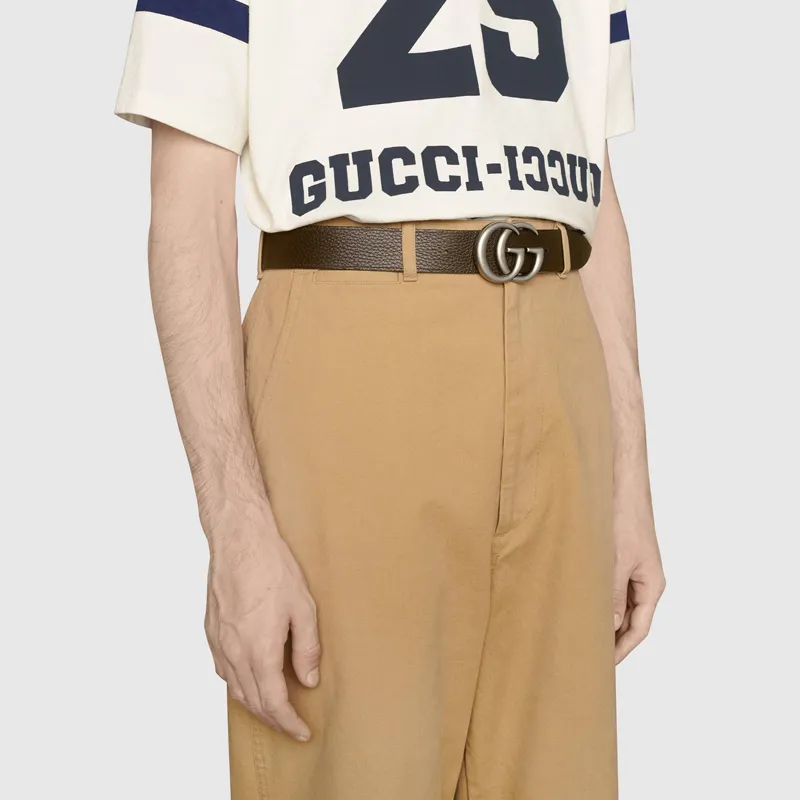 GUCCI Gg Marmont Reversible Buckle Belt-4