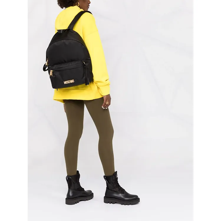 MOSCHINO Logo-plaque Backpack-3