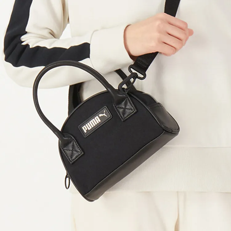 PUMA Artificial Leather Handheld Bag Handbag Shoulder Bag Crossbody Bag Regular Women's Black-3