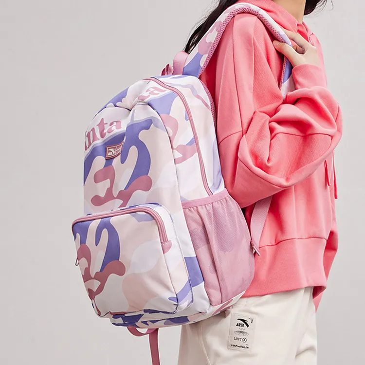 Anta 600D*600D78T/PU Double Coated Laptop Backpack Regular Unisex Pale Fuchsia-5