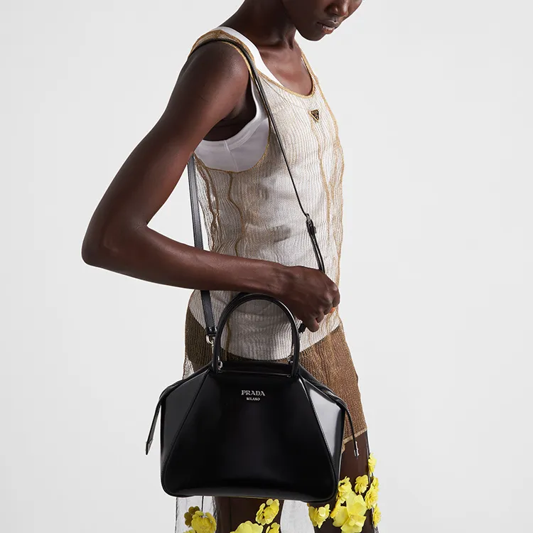 PRADA Small Supernova Handbag Black-4