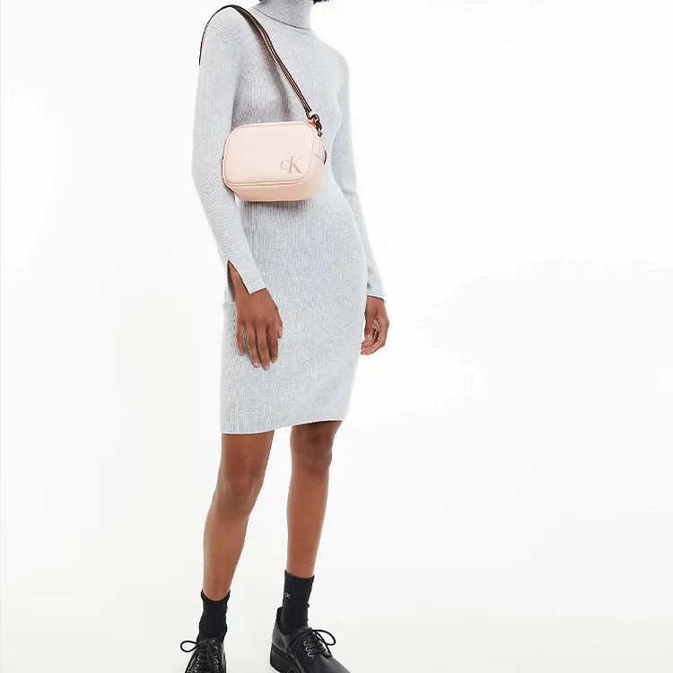 CALVIN KLEIN Artificial Leather Shoulder Bag Crossbody Bag Women's Pink-2