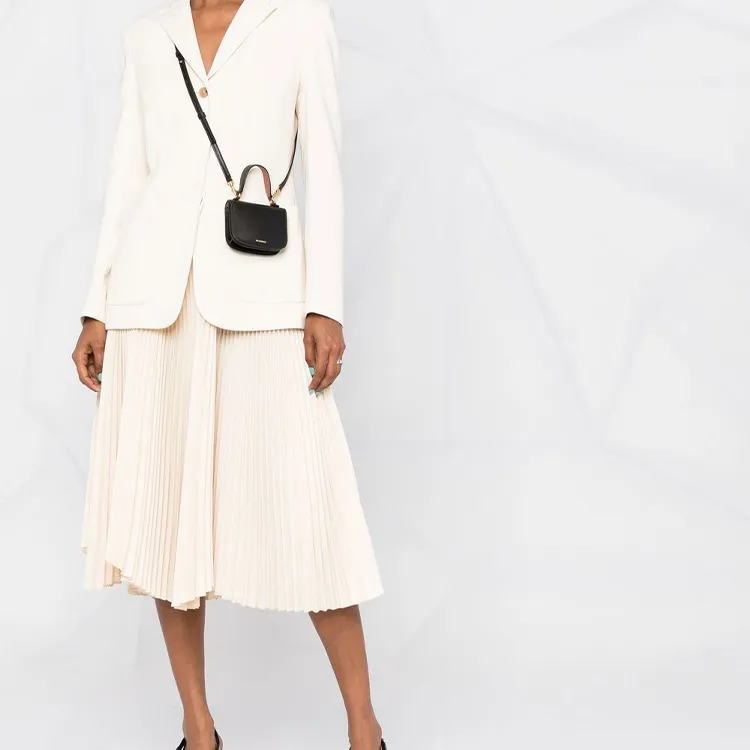 JIL SANDER Mini Halo Logo Printed Tote Bag-4