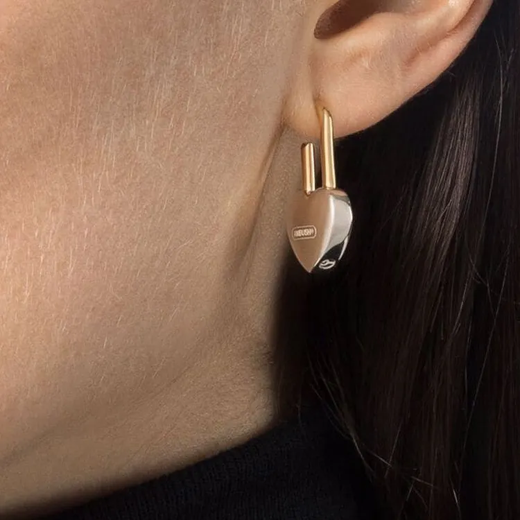 AMBUSH Heart Padlock Earring-3