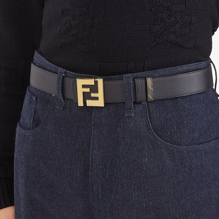 FENDI Ff Motif Reversible Buckle Belt-4
