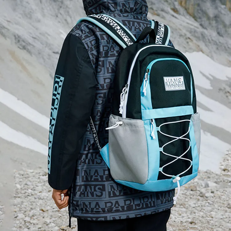 Vans Polyester Backpack Regular Unisex Blue Black-5