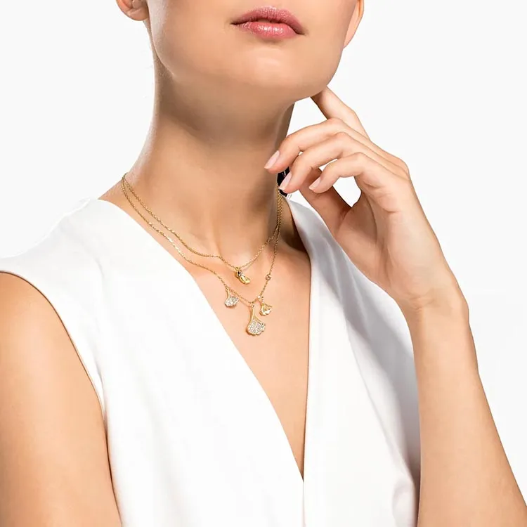 Swarovski STUNNING GINKO Necklaces Women's-3