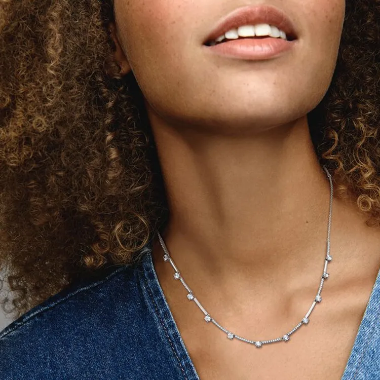 Pandora Necklaces Women's Silver-2
