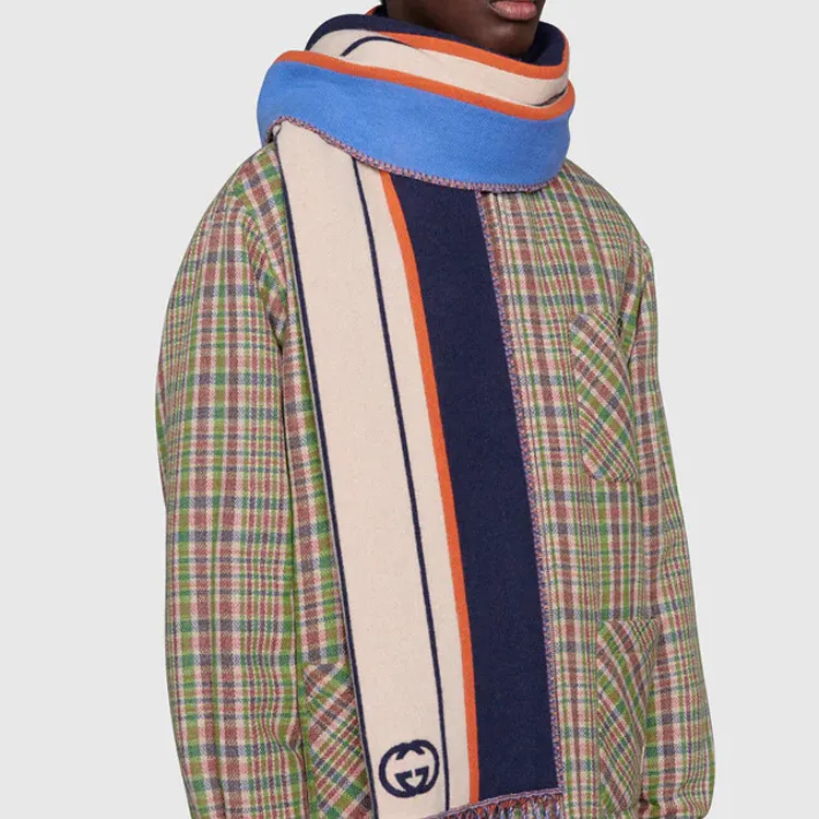 GUCCI Knit Scarves Unisex Multicolor-2