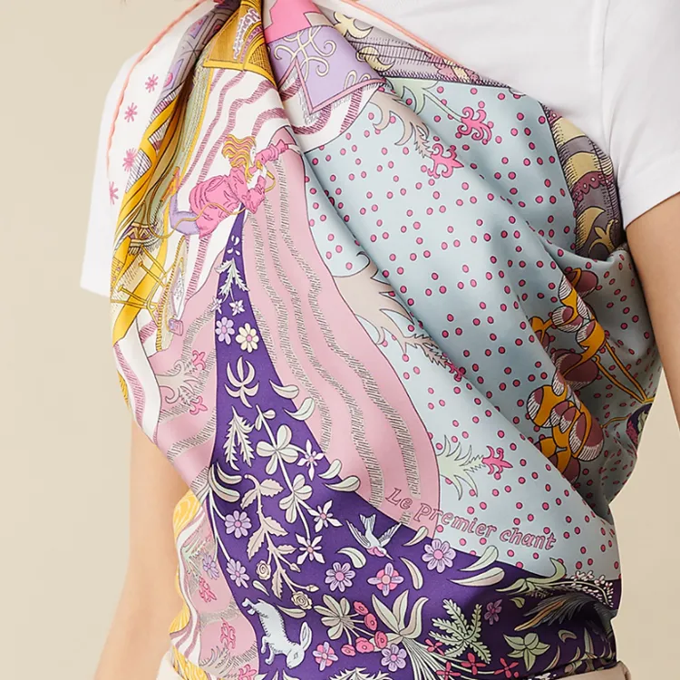 HERMES Silk Scarves Women's Multicolor-1