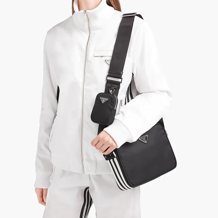 PRADA Adidas Re Nylon Shoulder Bag Black-3