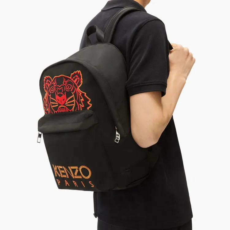 KENZO Polyester With Nylon Backpack Regular Unisex Black-4