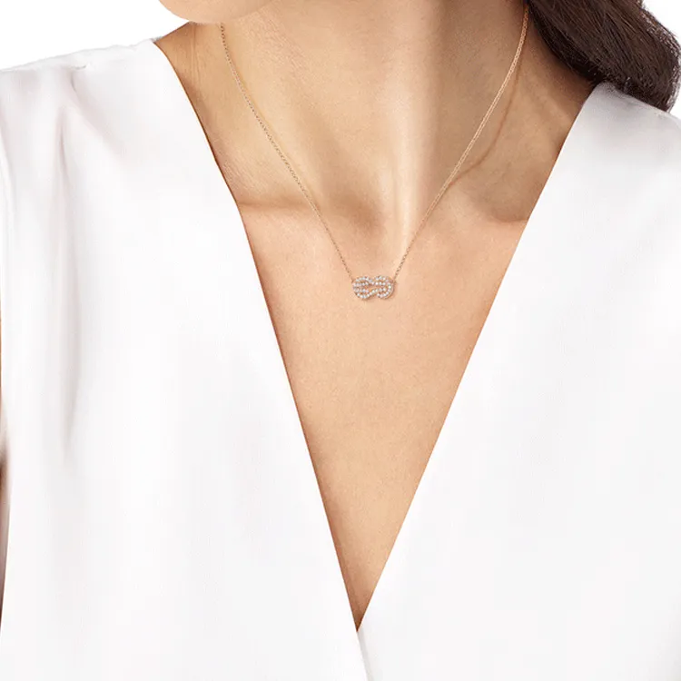 FRED Chance Infinie Series Necklaces Women's Rose Gold-2