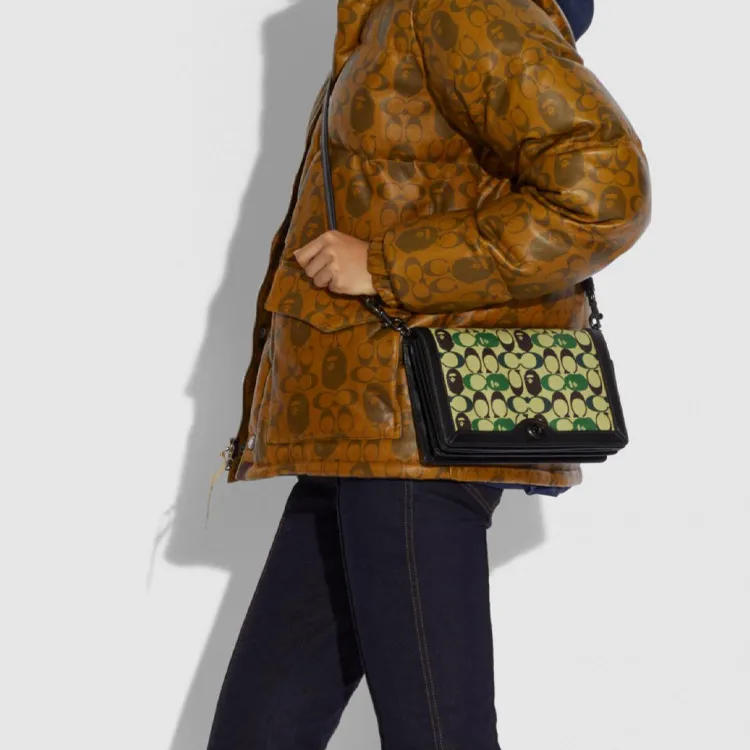 Bape Black X COACH Riley Crossbody Bags-4