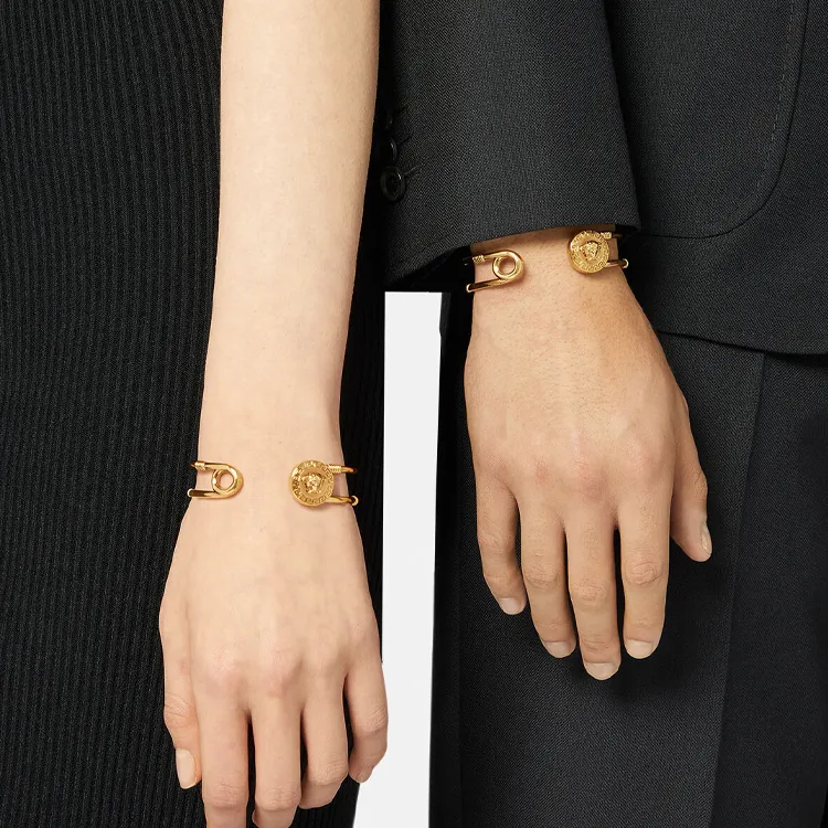 VERSACE Safety Pin Bracelet-1
