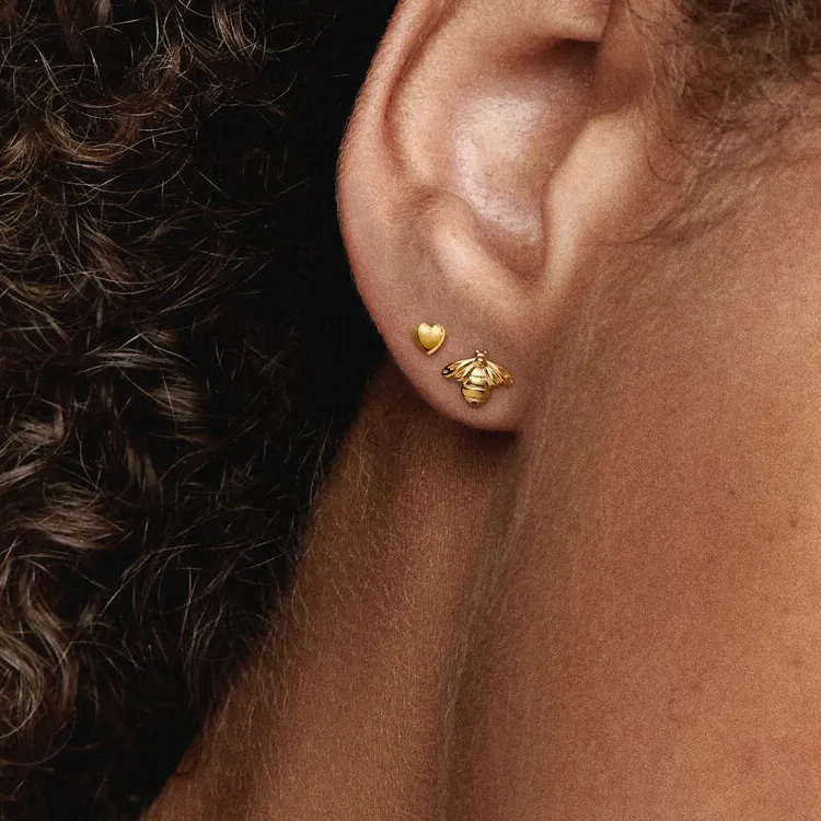 Pandora Stud Earrings Women's Yellow-1