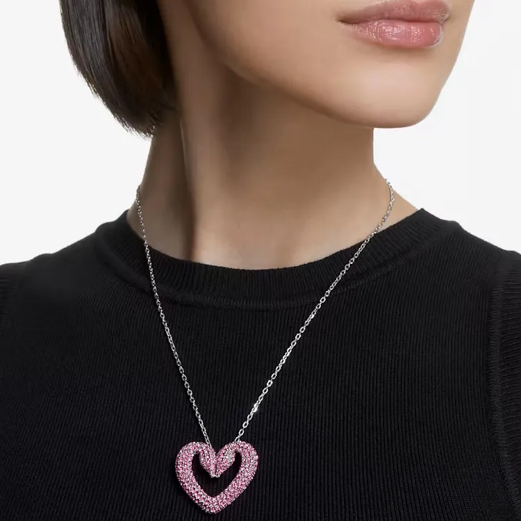 Swarovski Una Heart charm Necklace-2