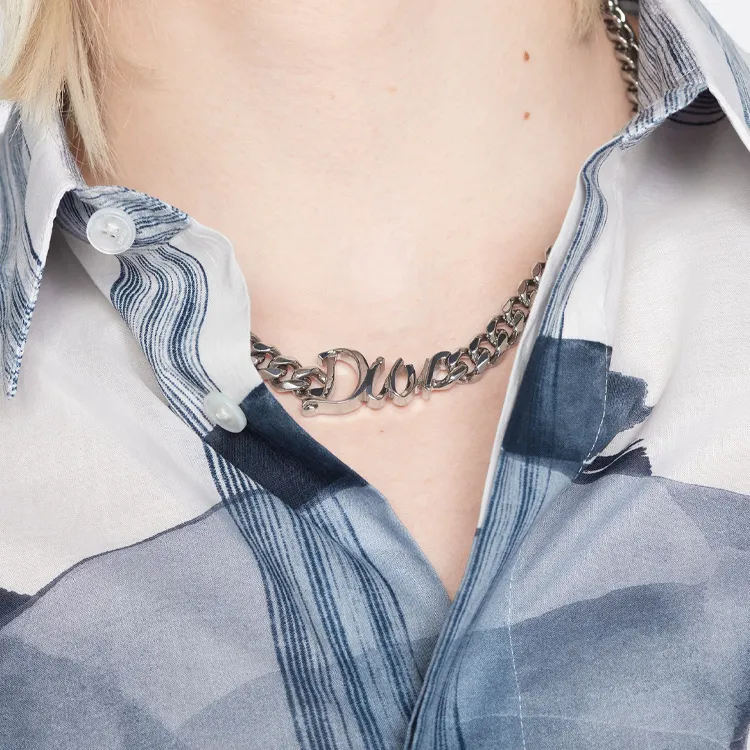 DIOR Necklaces Women's Silver-2