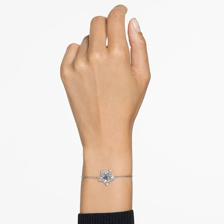 Swarovski Stella Silver Plated Bracelets Women's Silver-2