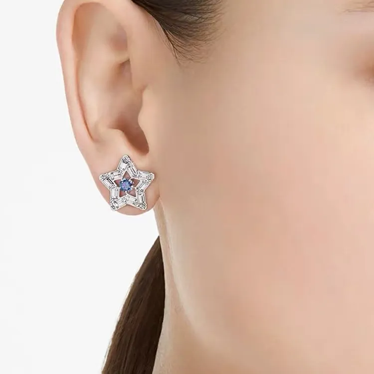 Swarovski Stella Stud Earrings Women's-2