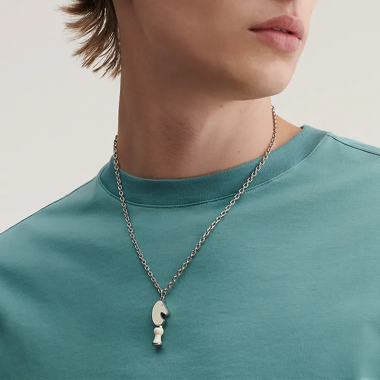 HERMES CAVALIER Metal Necklaces Men's-2