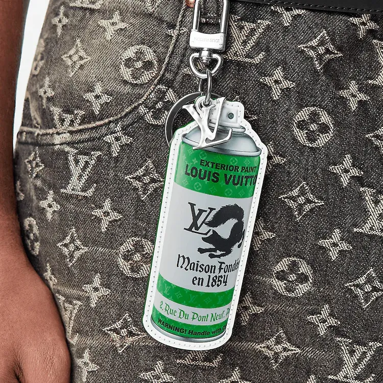 LOUIS VUITTON Lv Paint Illustre Bag Charm Keyholder-2