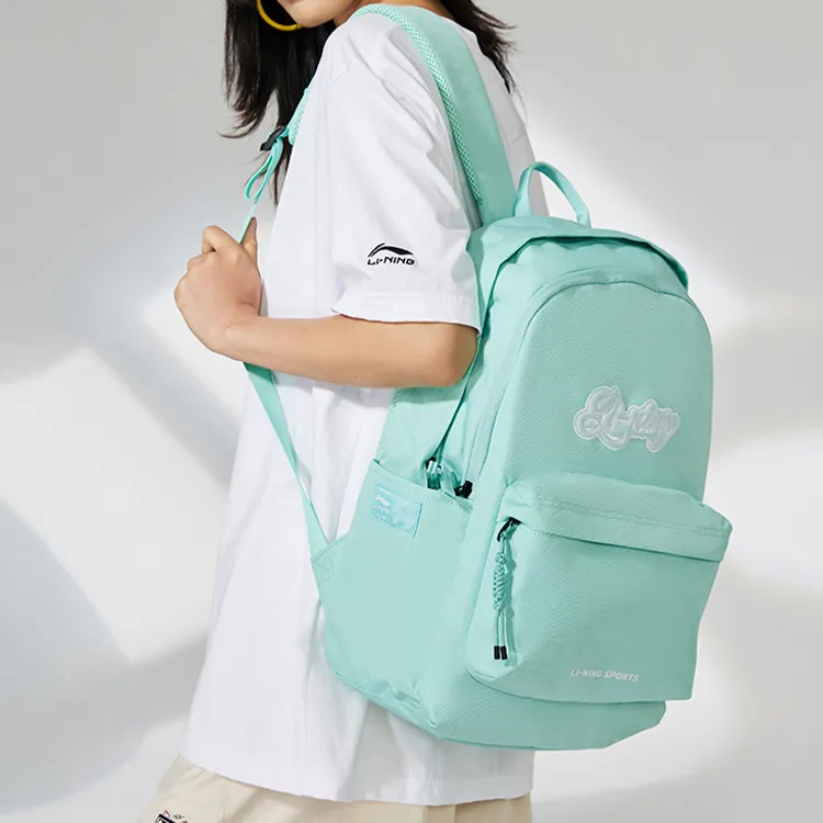 LiNing Sportlife Fabric Sports Backpack Regular Unisex Mint Green-2