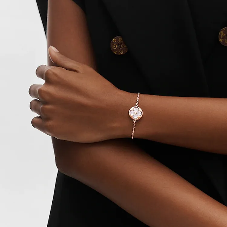 LOUIS VUITTON Color Blossom Sun Bracelet Pink Gold And White Mother-of-pearl-1