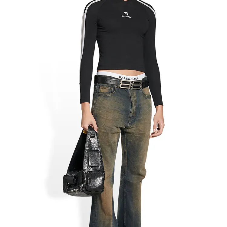 Balenciaga Mens Superbusy Small Sling Bag In Black Black-5