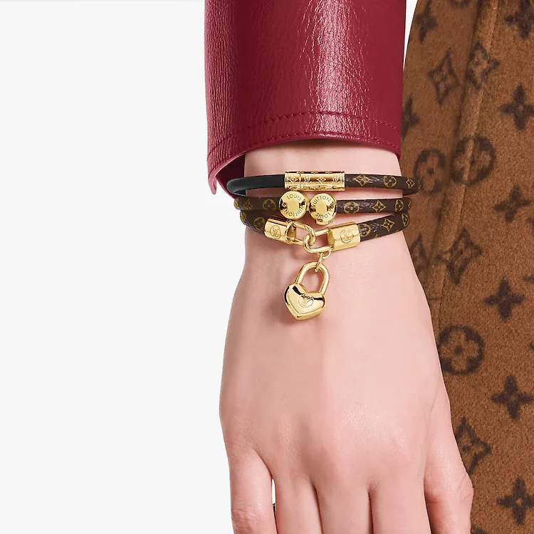 LOUIS VUITTON Daily Confidential Bracelet Monogram/Calfskin-2