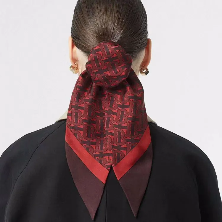 Burberry Silk Hair Band Women's Red-1