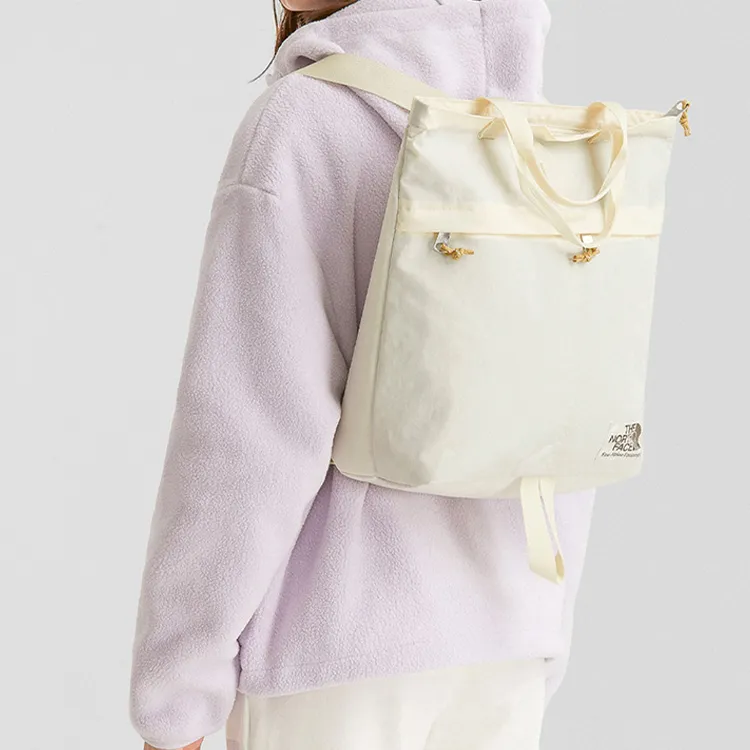 THE NORTH FACE Recycled Nylon Tote Bag Shopping Bag Backpack Regular Unisex White-6