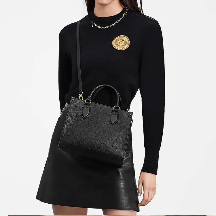LOUIS VUITTON Onthego Empreinte Pm Black-6