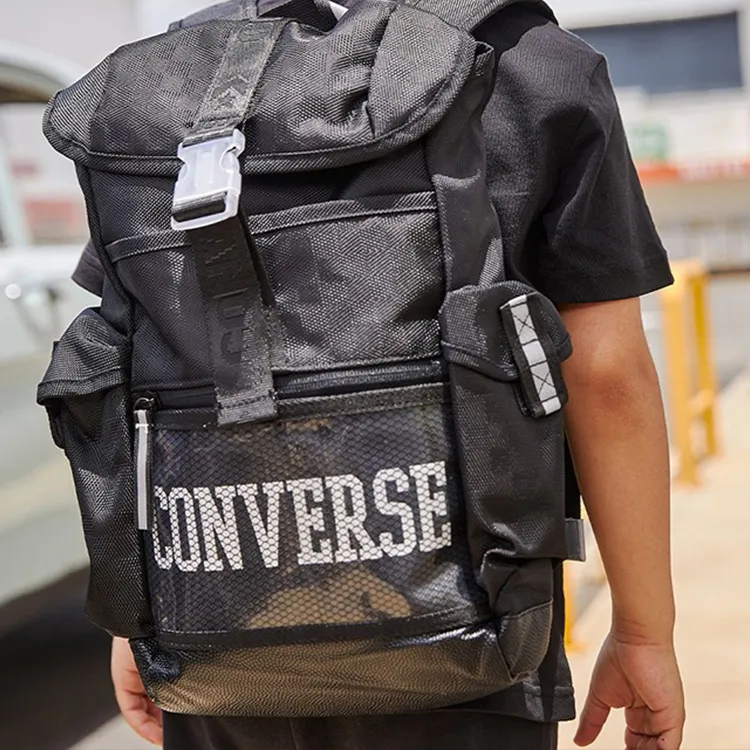 Converse Polyester Backpack Regular Unisex Jet Black-3