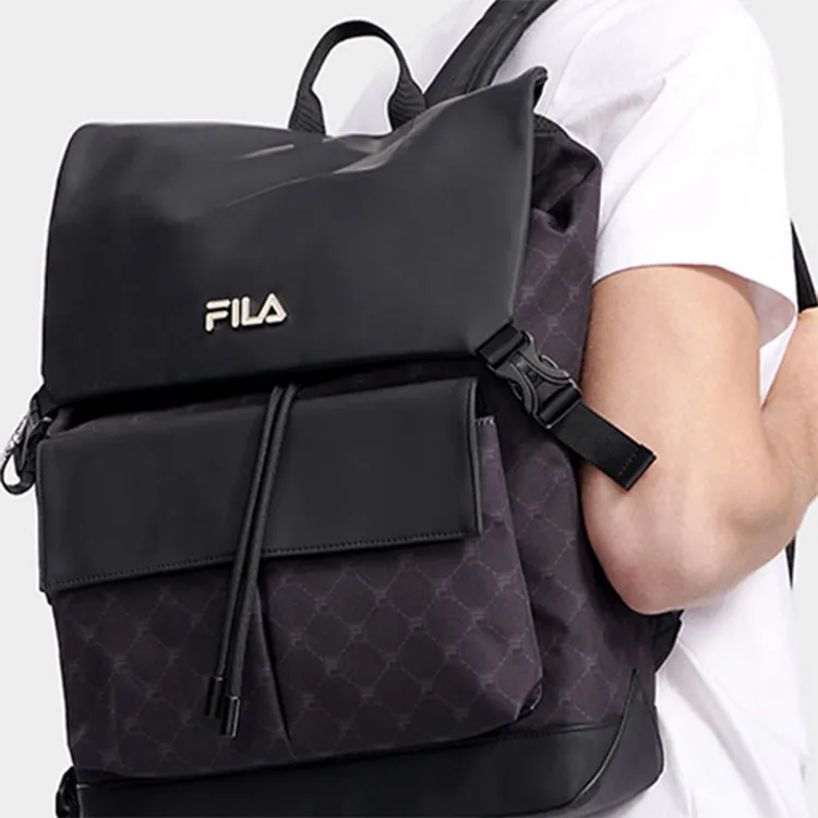 FILA Fabric Laptop Backpack Regular Men's Black-5