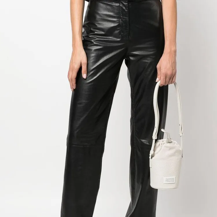 Maison Margiela Calfskin & Brass With Cotton & Polyester Bucket Bag, Shoulder Bag, Crossbody Bag Women's Ecru-4