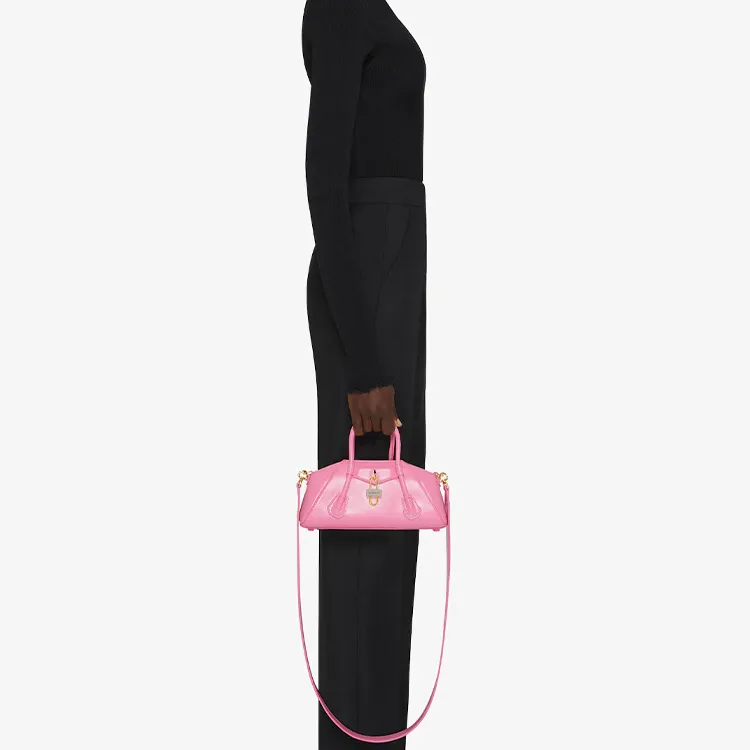 GIVENCHY Antigona Smooth Cow Leather Shoulder Bag Crossbody Bag Handbag Mini Women's Pink-7
