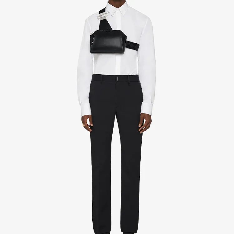 GIVENCHY Antigona Calfskin Shoulder Bag Crossbody Bag Small Size Men's Black-5