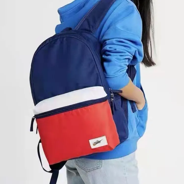 Nike Polyester Backpack Regular Unisex Blue/Red-3