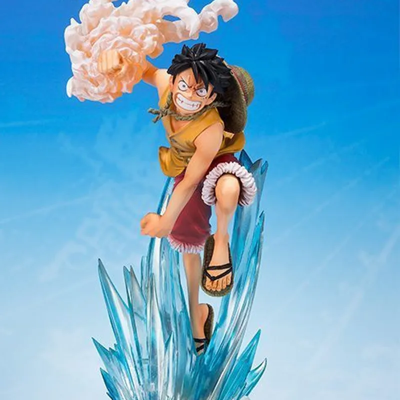 BANDAI Monkey D. Luffy Figuarts ZERO Ultra Battle EXTRA BATTLE Collection Brother's Bond Scale Figures 19cm-1