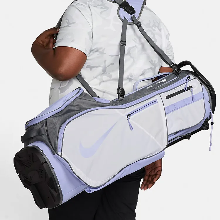 Nike Polyester Golf Bag Crossbody Bag Shoulder Bag Unisex White/Purple-4