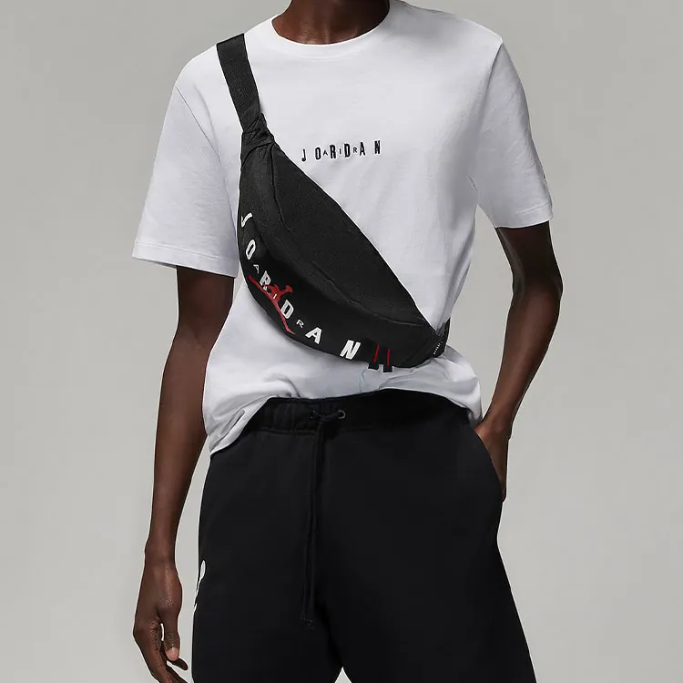 Jordan Polyester Crossbody Bag Sling Bag Fanny Pack Regular Unisex Black-4