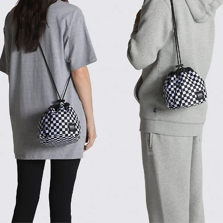 Vans Polyester Bucket Bags Shoulder Bag Crossbody Bag Mini Unisex Black/White-3