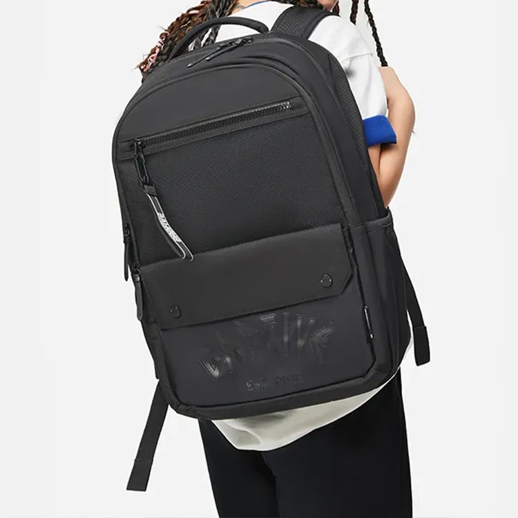 LiNing Badfive Polyester Backpack Regular Unisex Basic Black-2