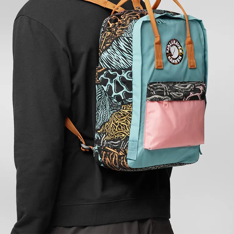 Fjallraven Polyester Backpack Regular Unisex Cyan-4