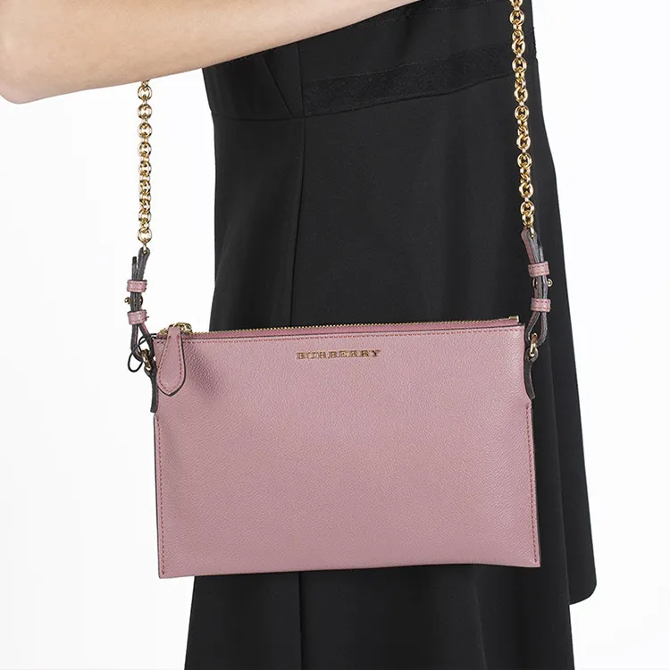 Burberry Envelope Bag Chain Shoulder Bag Crossbody Bag Women's Pink-5