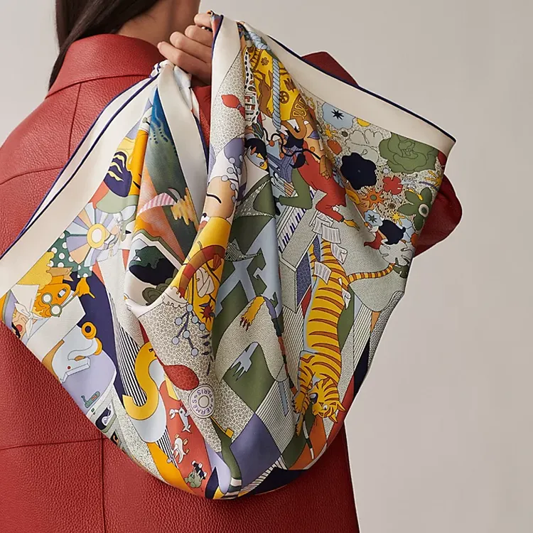 HERMES Silk Scarves Women's Multicolor-1