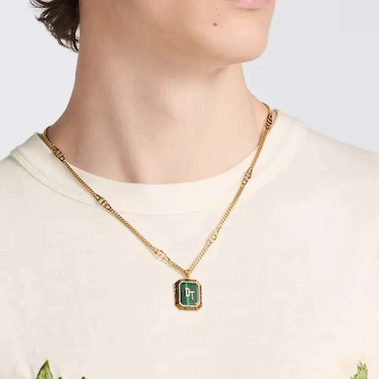 DIOR Tears Pendant Necklace-3