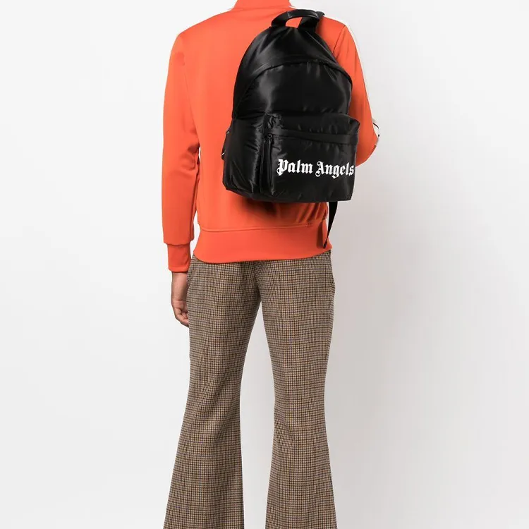 PALM ANGELS Logo Print Backpack-2
